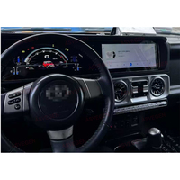 Panneau d'instruments à double écran de 24,6 pouces et autoradio LHD & RHD pour Toyota Land Cruiser FJ, modification pour devenir Mercedes-Benz Classe G