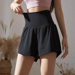 Pantalones cortos de mujer de ancho Fitness gimnasio deporte cintura elástica alta deportes negro correr Mujer Pantalones cortos trajes de lujo cómodo diseñador - Product Image 6