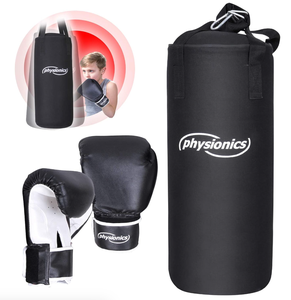 Ensemble complet <span class=keywords><strong>de</strong></span> sacs <span class=keywords><strong>de</strong></span> <span class=keywords><strong>frappe</strong></span> robustes pour enfants et adolescents <span class=keywords><strong>25</strong></span>*60 cm 8oz Sacs <span class=keywords><strong>de</strong></span> <span class=keywords><strong>frappe</strong></span> suspendus en toile/EPE avec rembourrage en coton 11 <span class=keywords><strong>kg</strong></span> - Product Image 2