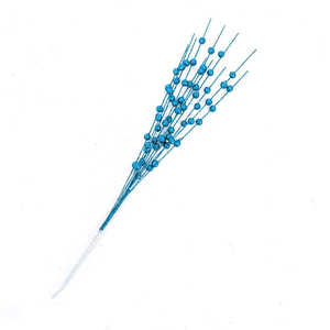 Longstar Décoration <span class=keywords><strong>De</strong></span> Noël Or Poudre Pâte Boule <span class=keywords><strong>De</strong></span> Fruits Bundle 43cm 12 Fourchette Décoration Artificielle Perle Fleur Artificielle - Product Image 5