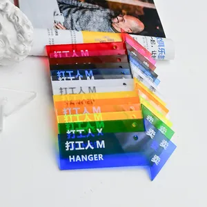 Acrylic Work Permit Customized With Lanyard Creative Personality High-grade Hang Tag Work Logo Label Work Card