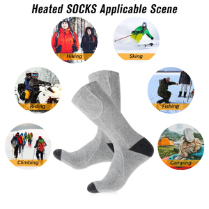 En stock Chaussettes chauffantes électriques pour hommes Chaussettes chauffantes thermiques à <span class=keywords><strong>batterie</strong></span> rechargeable pour l'hiver - Product Image 3