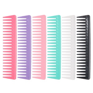 Peigne à dents larges pour coiffer les cheveux, matériau ABS, 19 cm, usage en salon, pour hommes et femmes - Product Image 2
