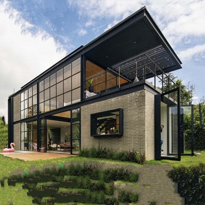 Complexe de villégiature moderne de 40 pieds Maison en conteneur <span class=keywords><strong>duplex</strong></span> Maison préfabriquée avec cadre en acier et sol en marbre de Chine Villa préfabriquée en usine - Product Image 2