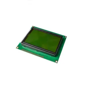 Fabriek LCD 128x64 Karakter 12864B 5V Geel-groen Scherm Blacklight LCD Monitor Module LCD12864
