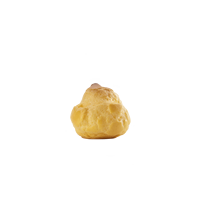 Vente en gros de mini pâtisseries fourrées à la crème surgelées Cabrioni Bignoline, 100g, sac de 15 pièces