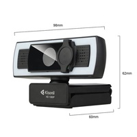 Caméra Web USB CMOS HD 1080P avec autofocus, micro intégré, compatible avec la diffusion en direct et les ordinateurs de bureau