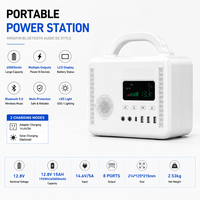 Estación de Energía Portátil de 300W DC con Bluetooth, Resistente al Fuego, para Vendedores Ambulantes