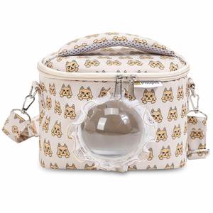 Sac à bandoulière respirant à motif dessin animé pour cochon d'Inde et hamster, capacité moyenne, avec fermeture éclair, fourni directement par l'usine - Product Image 4