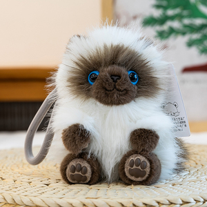 Porte-clés en peluche personnalisé, pendentif chat, jouet, vente en gros, ODM OEM, cadeau de vacances, souvenir d'événement, support de logo personnalisé - Product Image 6