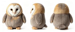 Peluche Hibou des Neiges Hibou de Grange Personnalisée, Jouet en Peluche Animal de Zoo, Poupée Hibou, Cadeau Souvenir, Vente en Gros - Product Image 3