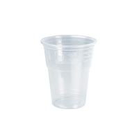 Gobelet transparent en plastique polypropylène, 200/250 mL, 50 pièces/paquet