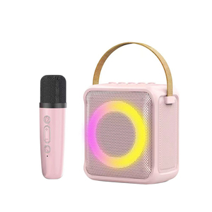 RK-02 Nuovo Microfono Karaoke Portatile Rosa per Famiglia, KTV, Feste all'Aperto, Audio USB Wireless Bluetooth con Altoparlante - Product Image 1