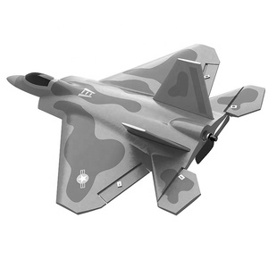 เครื่องบินบังคับวิทยุ Volantex <span class=keywords><strong>F22</strong></span> <span class=keywords><strong>Raptor</strong></span> 761-7 พร้อมระบบกันสั่นไจโรแบบ U-turn  4CH 2.4G ของเล่นเครื่องบินเจ็ทไฟท์เตอร์สำหรับนักสะสม - Product Image 1