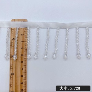 May ren Ribbon vải thủy tinh đính cườm ren TRIM, DIY Rèm phụ kiện may mặc pha lê bicone đính cườm rìa TRIM - Product Image 5