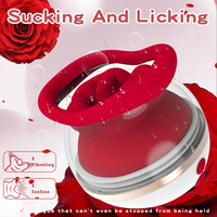Rose Erotica Adult Toys Leck-und Saug vibrator mit Kuss vibrationen und 5 automatischen/manuellen Saugen