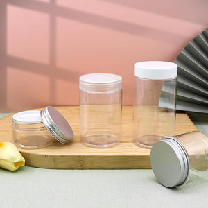 Круглые герметичные контейнеры из пищевого ПЭТ-пластика для хранения сухих продуктов, специй, орехов, конфет, арахисового масла, меда - Product Image 1