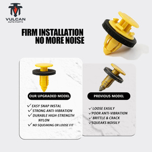 Clip de fixation en nylon blanc pour garniture de porte, <span class=keywords><strong>rivet</strong></span> en <span class=keywords><strong>plastique</strong></span> pour Fiat, <span class=keywords><strong>Peugeot</strong></span>, Citroën C4, moulure de bas de caisse, intérieur et extérieur - Product Image 4