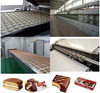 Chaîne de production entièrement automatique de mini-cupcakes, mélangeur de pâte et four de cuisson - Acier inoxydable 304, haute performance pour boulangerie, pour gâteaux aux œufs et au maïs, Nouveau