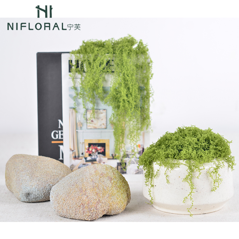 Nifloral Новый стильный домашний декор мох интерьер пейзаж использовать искусственный декор зеленый мох