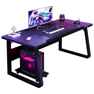Funda y <span class=keywords><strong>escritorio</strong></span> para juegos de pc, <span class=keywords><strong>combo</strong></span> de dos en uno, mesa de Juegos de ordenador para casa y oficina, color negro, moderno, precio barato - Product Image 1
