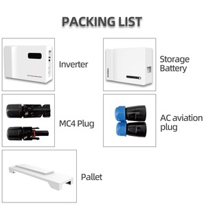 Sistema de Almacenamiento de Energía Doméstico de 20.48KWh - Batería LiFePO4 de 51.2V, Descarga de 400A, Inversor Híbrido de 5.5KW, Panel Solar de 5500W para Máxima Autocarga - Product Image 6