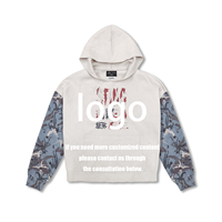 Sweat à capuche unisexe en tricot imprimé camouflage patchwork, streetwear, design de créateur, sweats à capuche pour hommes, surdimensionnés personnalisés