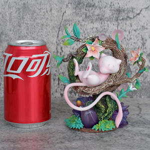 Nouvelle figurine d'anime japonaise de style anime, figurine Pokemoned de 15 cm, Mew endormi, figurine d'action pour enfants, cadeaux - Product Image 4