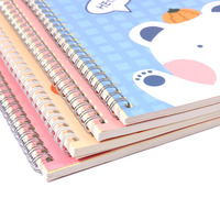 Foska vente chaude mignon animaux motif Double bobine conception 8mm ligne espace A5 taille lisse écriture cahier d'exercices pour l'école
