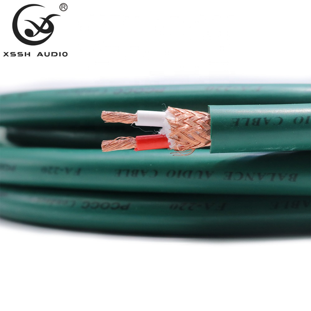 Signal Cable Connector YIVO XSSH OEM DIY Hi-end 2 Core 99.99 4N OFC +PVC Case HIFI Power Audio Cord RCA XLR Plug Speaker