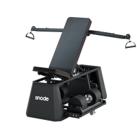 Snode Compact Unité de Rangement d'Entraînement 4-en-1, Banc Pliable Réglable avec Rangement Intégré pour Poids, Sécurité pour Fitness en Appartement