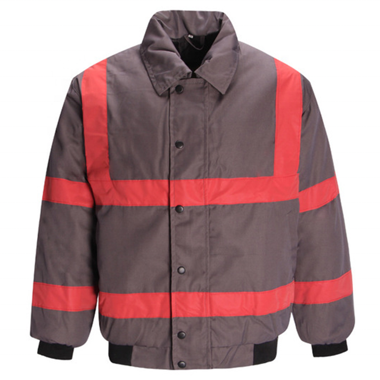 Hot Selling OEM&ODM Zipper Style Fashion Work Suits High Vis Splicing Colors Reflector Workwear top with reflective tape