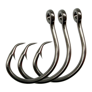Hameçons circulaires en acier au carbone Mustad <span class=keywords><strong>pour</strong></span> la pêche au trolling du poisson-chat en eau salée, hameçons à large ouverture <span class=keywords><strong>pour</strong></span> la pêche au thon - Product Image 1