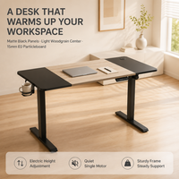 Table de travail électrique à moteur unique AOR, réglable en hauteur, avec panneau E0, contrôle à 3 vitesses par bouton mémoire, protection contre la surchauffe, vente en gros usine