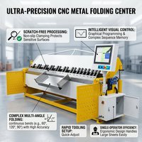 Máquina Plegadora Hidráulica CNC Profesional de Aleación de Aluminio y Acero al Carbono, Función Automática Moderna para Fabricación de Chapa Metálica