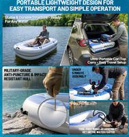 Nouveau Bateau à Moteur Gonflable Électrique Haut de Gamme pour Loisirs, Pêche et Divertissement en Mer et en Rivière, Idéal pour les Sports Nautiques Estivaux