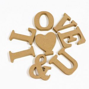 Letras y Números de Madera Creativos al por Mayor, Letras de MDF Grabadas, Recortes de Madera con la Palabra HELLO para Manualidades, Decoración del Hogar y Bodas - Product Image 3