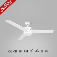 Kipas Angin Plafon 1stshine 52 Inci Bilah MDF Kontrol Remote Desain Modern Rumah Pintar Efisien Berkualitas Dengan Lampu LED