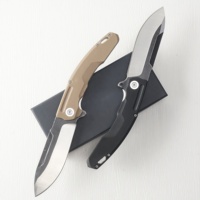 Couteau pliant EDC portable - Idéal pour le camping en plein air, à porter dans la poche, pour les situations d'urgence et l'autodéfense