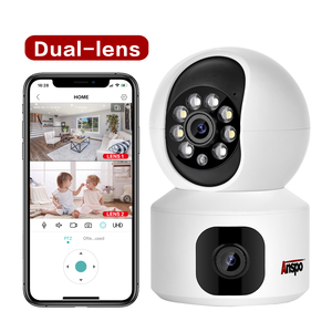 Anspo 2MP Cámara wifi para el Hogar Inteligente Monitor de vigilancia de doble lente Audio bidireccional CCTV cámara inalámbrica <span class=keywords><strong>Icsee</strong></span> Software <span class=keywords><strong>PTZ</strong></span> - Product Image 1
