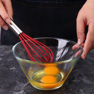 Plump Stainless Steel Tongs Set With <b>Silicone</b> Brush And Whisk For BBQ Cooking And Baking <b>Tools</b> Heat Resistant Red And Black - Product Image 4