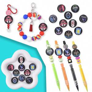 Avrupa özel futbol takımları Logo beyzbol takımı futbol odak boncuk İngiltere İngiltere futbol boncuk Charms için kalem dekorasyon - Product Image 2