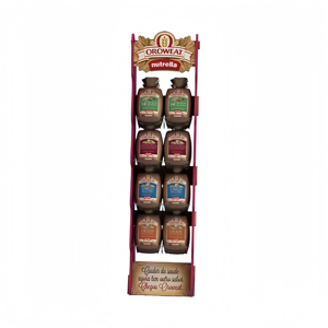 Exhibidor de Bebidas Personalizado Ray, Exhibidor de Madera para Bebidas Embotelladas para Supermercados, Exhibidor de Latas de Jugos de Frutas, Exhibidor de Café y Té - Product Image 5