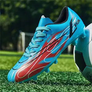 Nouveau antidérapant semelle en caoutchouc hommes fond <span class=keywords><strong>plat</strong></span> adulte herbe ongles chaussures jeunesse formation Football chaussures - Product Image 1