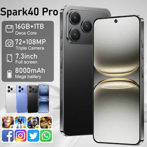 Versión Global Spark40 Pro 16GB+1TB, Batería Súper Grande de 8000mAh con Carga Rápida, Pantalla Completa de 7.3 Pulgadas, Smartphone para Uso en Todo Clima - Product Image 1