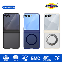 Pliable 360 °   Étui magnétique rotatif semi-enveloppant pour Samsung Flip 8, finition mate givrée, protection de la charnière, logo personnalisé, OEM ODM, vente en gros