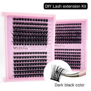פרטי תווית 3d מותאם אישית לוגו wispy diy עפעף פרטי תווית 3d vlash נפח אריזת ערכת אריזה