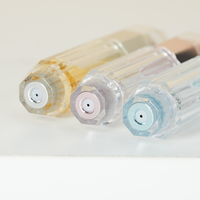 Flacon de parfum transparent en acrylique de luxe avec mécanisme de remplissage par le bas, atomiseur de poche pour la distribution d'échantillons