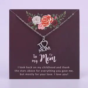 LWD60378 Liontin Kalung Kepada Suami Wanita, Hadiah Ulang Tahun Pacar Perempuan Hari Valentine Ibu Stainless