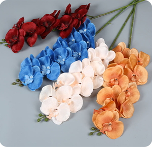 Fleurs d'orchidées Phalaenopsis artificielles en soie 95 cm, écologiques, pour Pâques, Noël, la remise des diplômes, le Nouvel An, la rentrée scolaire, la maison, les mariages - Product Image 2